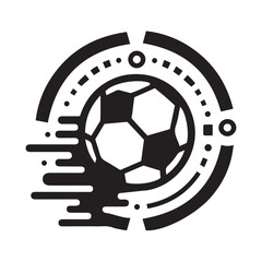 Minimalist Football Logo Icon Vector Illustration © a.a.i.r