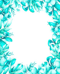 frames made of plants and wild berries