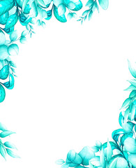 Obraz premium frames made of plants and wild berries