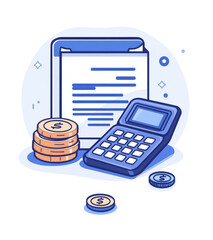 Financial Planning: Calculator, Invoice, and Money