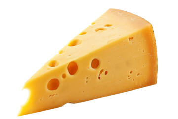 Delicious Gouda Cheese Slice Perfect for Charcuterie Boards Isolated on Transparent Background