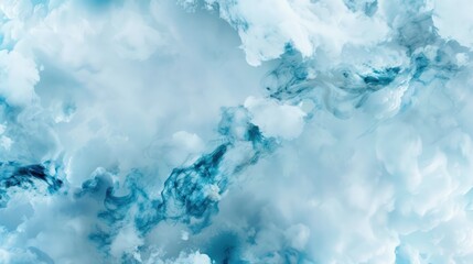 Obraz premium Abstract Blue Sky with Swirling Clouds