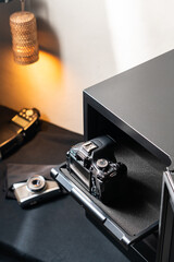 SLR Camera Stored in Electronic Safe