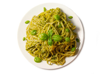 Tallarines con pesto