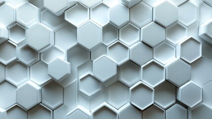 Naklejka premium wall background with white wall colored hexagon texture