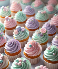 The image features cupcakes with soft.