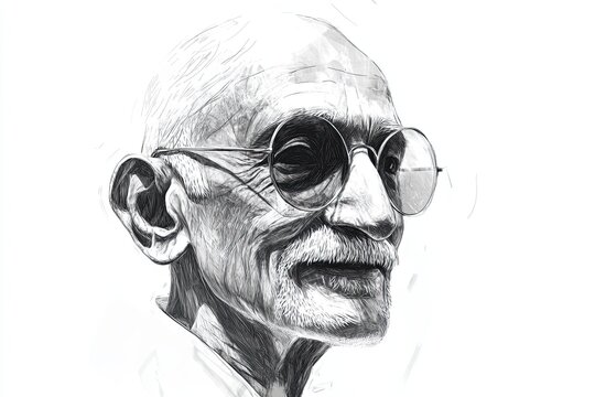 portrait of a Ghandi