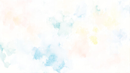 Brushed Painted Abstract Background. Brush stroked painting. watercolor background with many different colors. Abstract Watercolor Painting. Dreamy Pastel Colors. Pastel coloured hand painted watercol