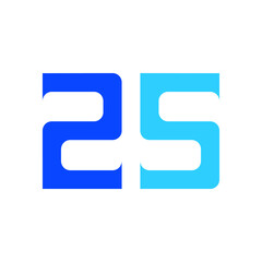 Obraz premium 25 years creative logo vector eps