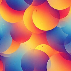 Colorful pattern created by overlapping circles in a seamless modern abstract background