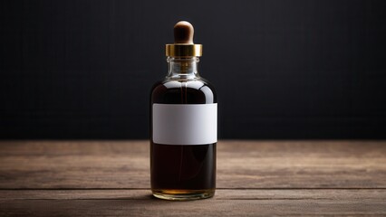 Fototapeta premium Elevate your packaging designs with a sleek oil tincture mockup. Fully customizable, this mockup is perfect for displaying your product’s branding in a modern, professional setting.