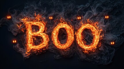 Fototapeta premium Halloween background with the word 
