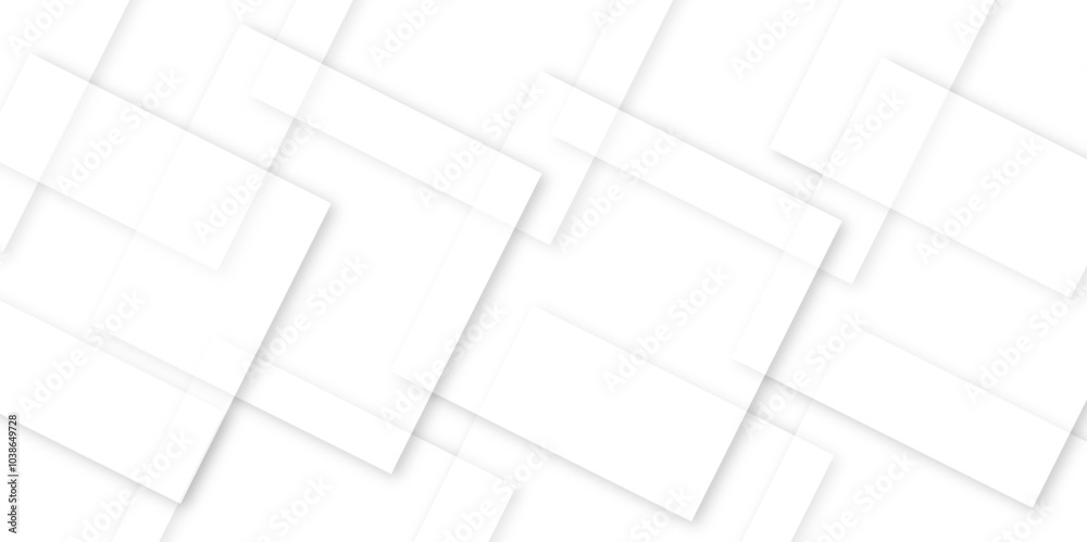 Poster abstract modern white and gray pattern geometric luxury gradient line background random square shape