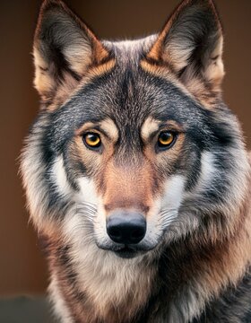 Foto de primer plano de un lobo