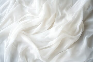 Obraz premium Soft White Fabric Texture With Abstract Design