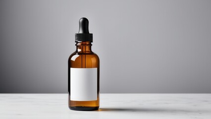Create a stunning presentation with this oil tincture mockup. Ideal for showcasing your product packaging, it's designed to emphasize branding with a clean, modern look.