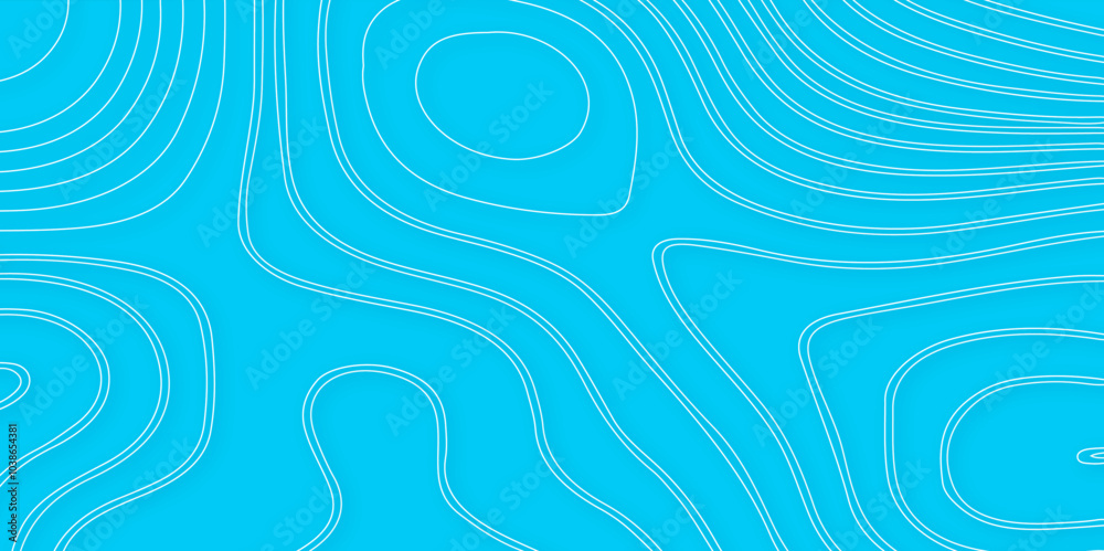 Poster abstract design with seamless pattern with lines topographic map. geographic mountain relief. retro 