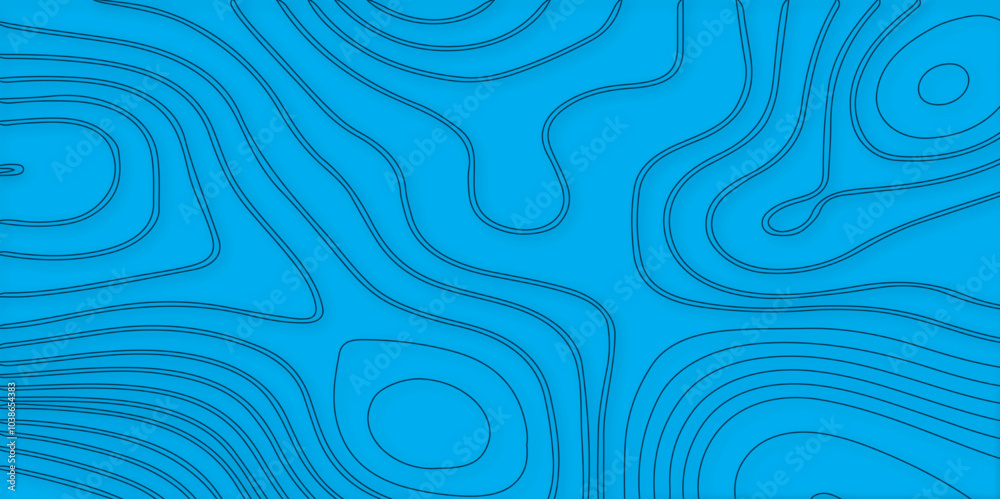 Poster abstract design with seamless pattern with lines topographic map. geographic mountain relief. retro 