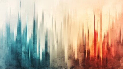 Fototapeta premium Vibrant Glitch Patterns, an explosion of multicolored abstract designs showcasing dynamic tech-inspired aesthetics and intricate digital distortions