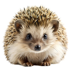 Obraz premium Hedgehog on white background