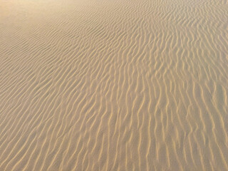 Waves on the sand of the Lençóis Maranhenses dune.