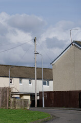 Council flats in poor housing estate in Glasgow