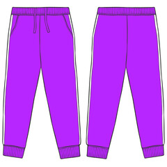 purple trackpants mockup