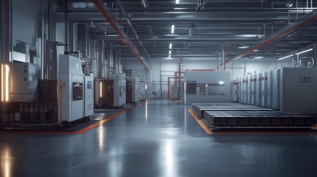 A battery production plant specializing in the creation of automotive energy storage systems.