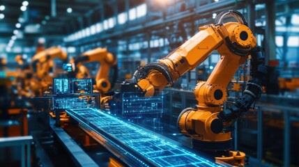 A smart technology-enabled steel factory with AI systems and automation driving efficiency.