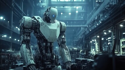 A smart technology-enabled steel factory with AI systems and automation driving efficiency.