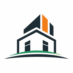 modern building house logo vector illustration