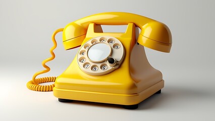 old red phone with a background