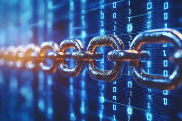 Cybersecurity concept of  internet security and data protection concept, blockchain and cybersecurity  , copy space for text,