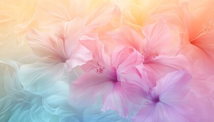 Fototapeta premium Soft Pastel Hues Blend in an Abstract Flowing Background