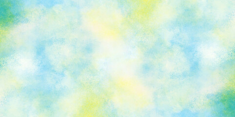 Abstract yellow and blue watercolor background. aquarelle colorful stains on paper. pastel watercolor background. Explosion of colored powder on white texture background.