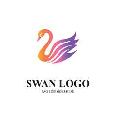 Swan logo design