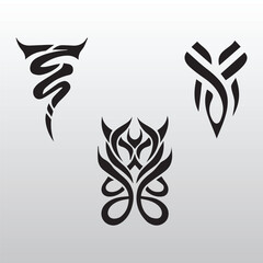 black and white tattoo