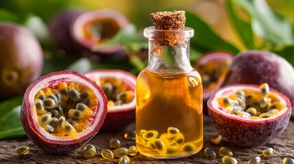 Passionfruit Seed Oil in Elegant Bottle