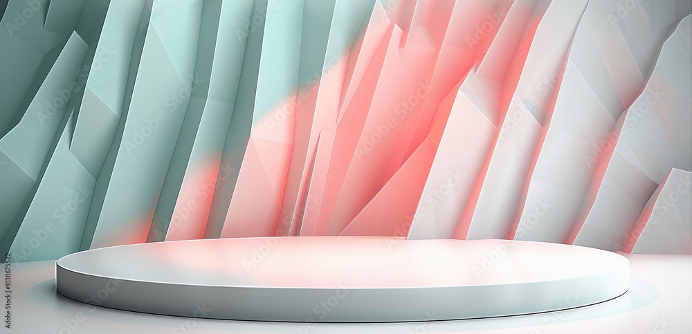 Poster minimalist new year design, sleek lines and abstract geometry, elegant glowing backdrop.