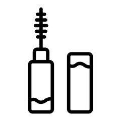 Mascara Vector Line Icon Design
