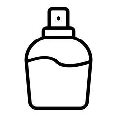 Perfume Bottle Vector Line Icon Design