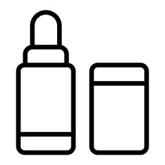 Lip Balm Vector Line Icon Design