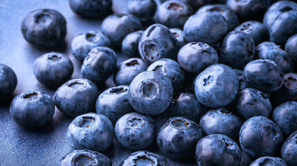 Zbliżenie na owoce borówki amerykańskiej