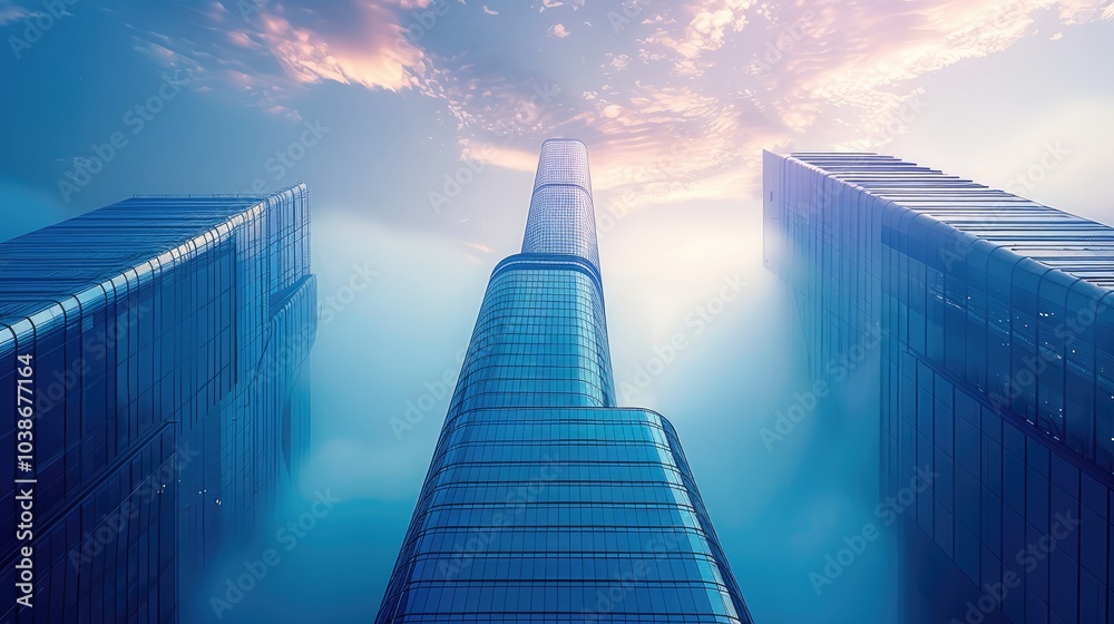 Fototapete a high-rise architecture building and futuristic architecture together.