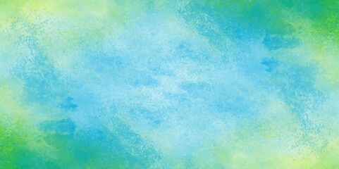 Abstract yellow and blue watercolor background. aquarelle colorful stains on paper. pastel watercolor background. Explosion of colored powder on white texture background.