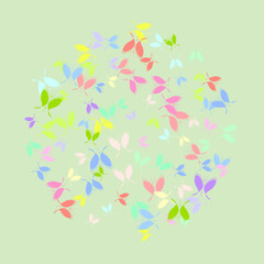 background with butterflies