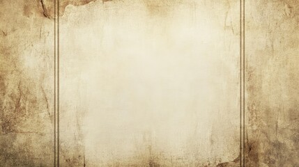 Naklejka premium Classic film strip frame with a blank center, featuring an aged paper texture background.