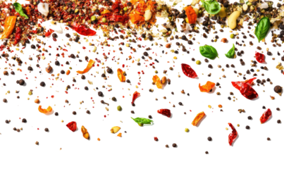 seasoning on transparent background