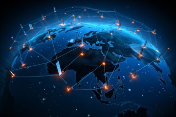 A simplified illustration of various types of artificial satellites  communications and surveillance