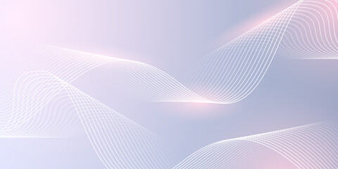 Abstract grey background with dynamic glowing wavy lines.